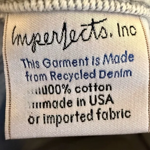 Imperfects 523L Pant in Mismatched Post‎ Consumer Denim Jeans 26