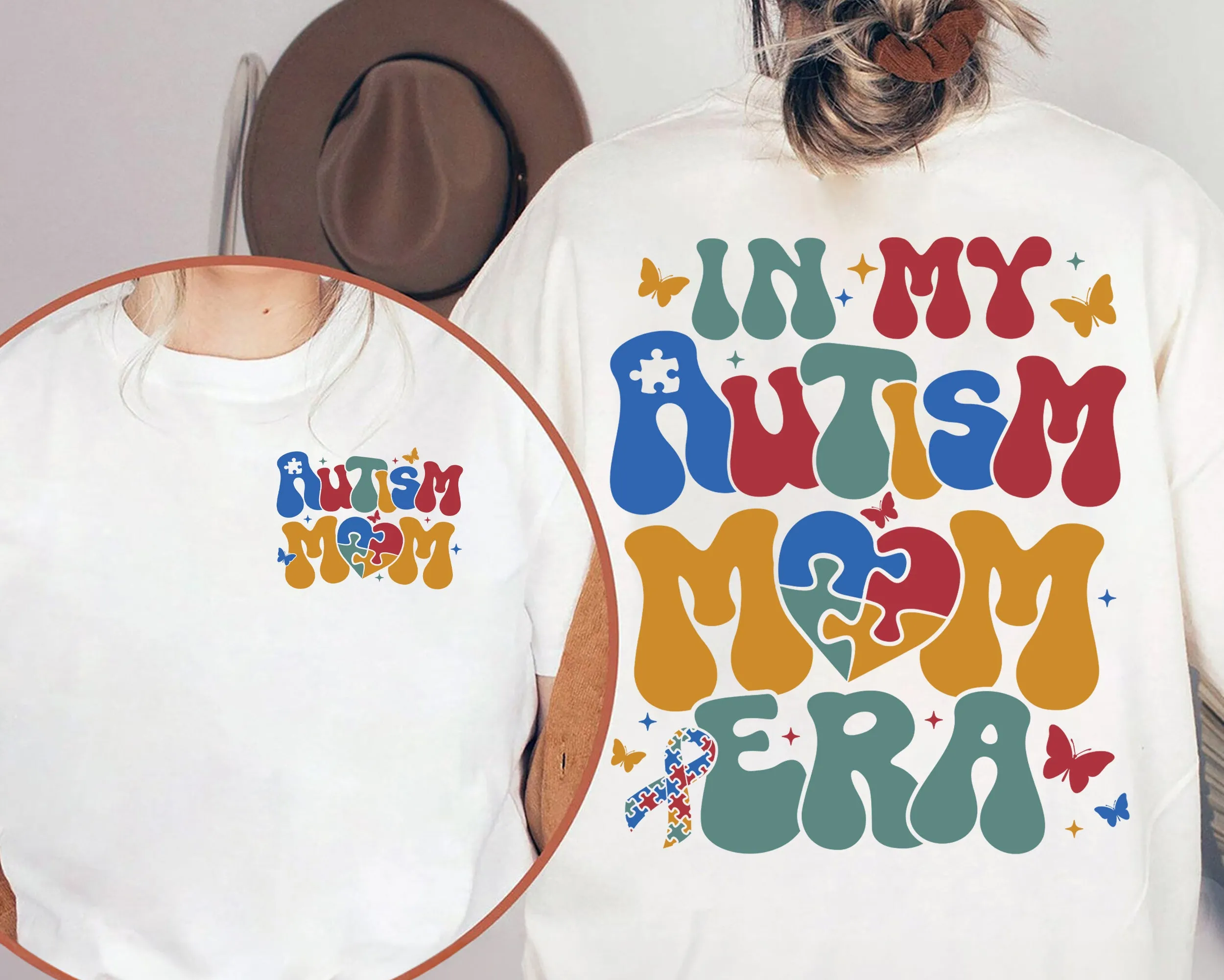 In My Autism Mom Era Shirt, Neurodiversity Sweatshirt, Autism Awareness T-Shirt, Autism Puzzle Shirs, Autism Mama Tee, Gift For Autism Mom