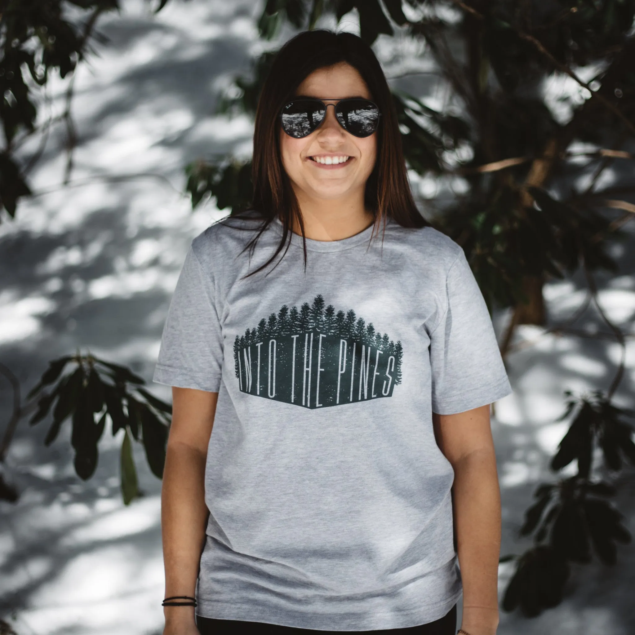 Into The Pines Tee | Heather Grey