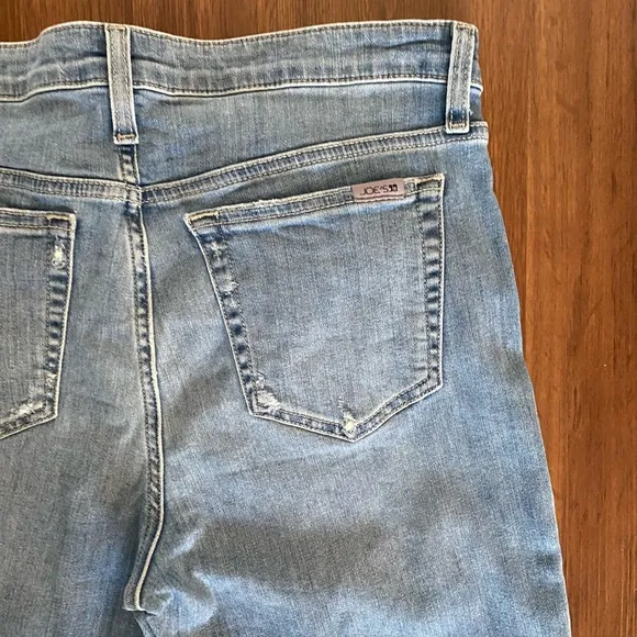 Joes Jeans Womens 28‎ Straight leg Distressed Light wash