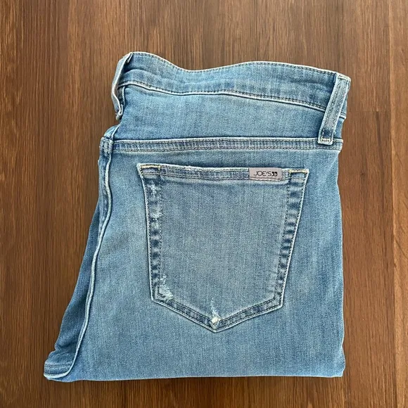 Joes Jeans Womens 28‎ Straight leg Distressed Light wash