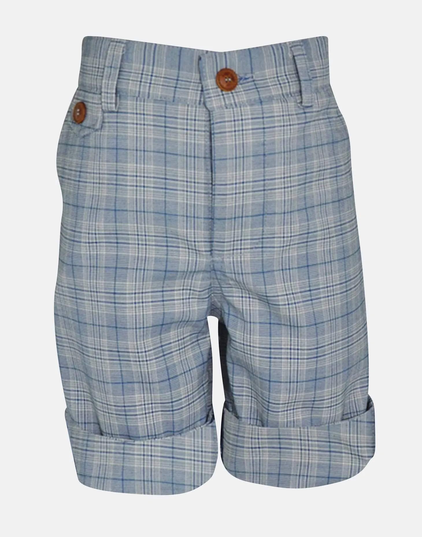 Joseph: Grey check shorts