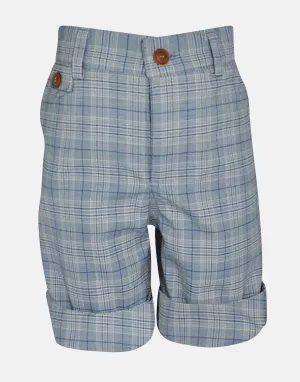 Joseph: Grey check shorts