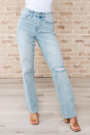 JUDY BLUE Parker High Rise 90's Straight Jeans