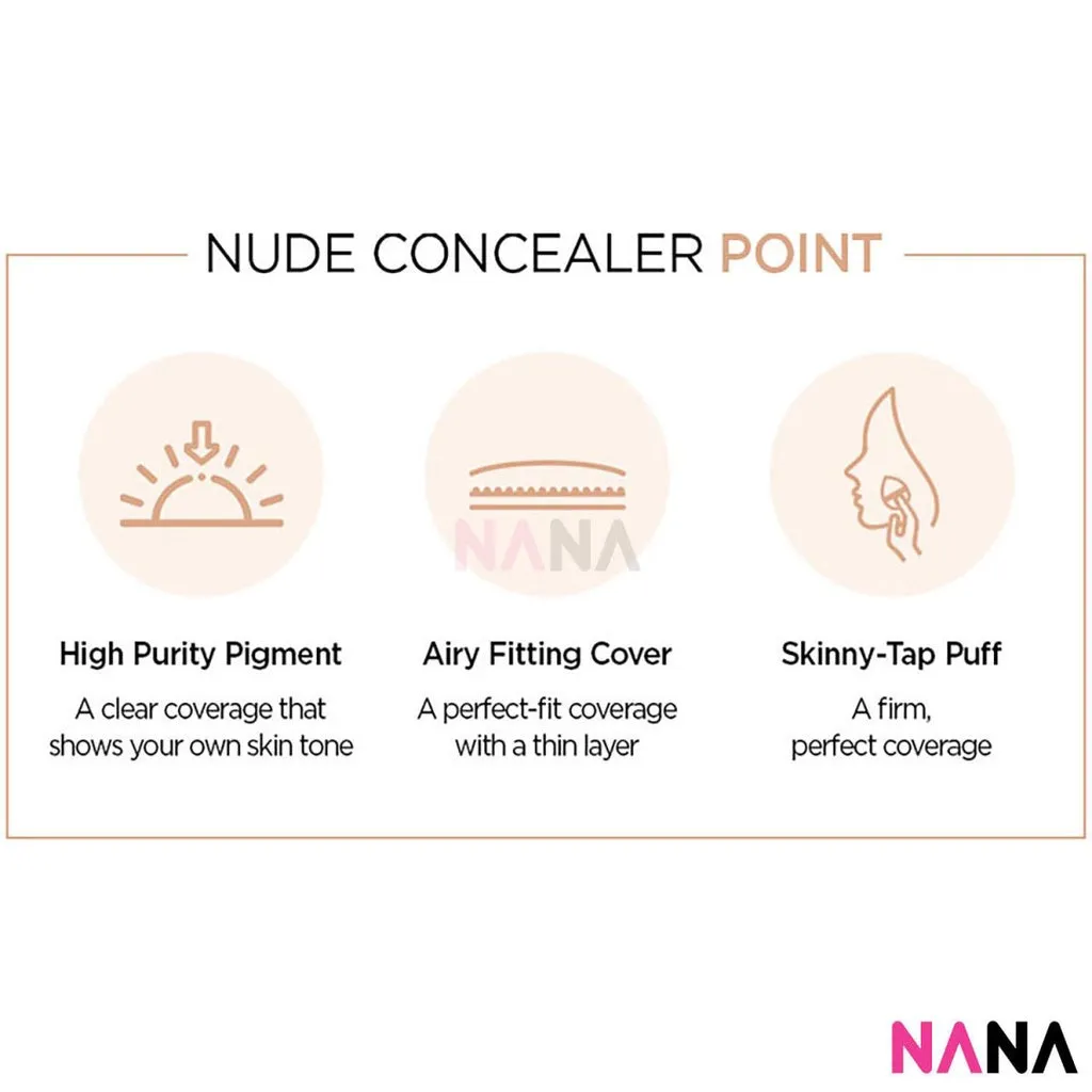 JUNGSAEMMOOL Skin Nuder Concealer SPF34 PA   - Light 6g With Skinny-tap Puff