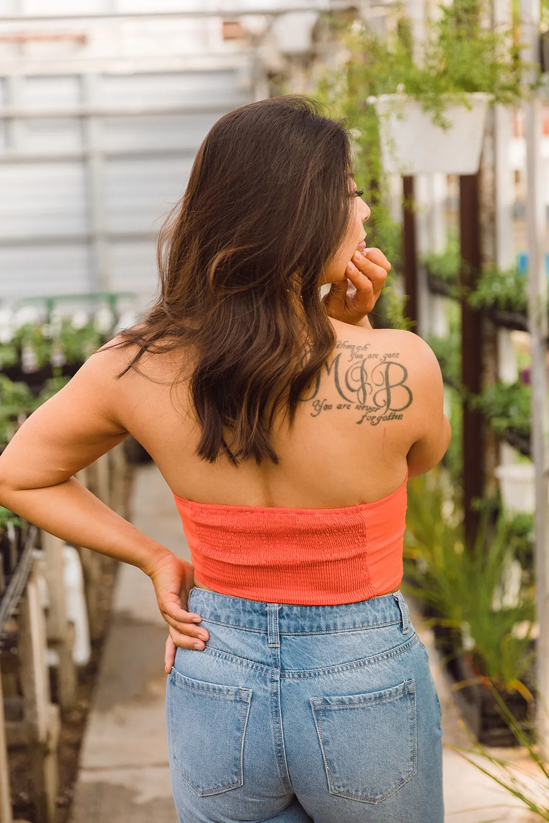 Keely Strapless Corset Crop Top