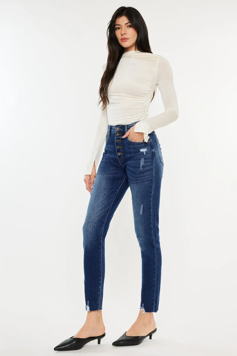 Kelsey High Rise Cigarette Leg Jeans