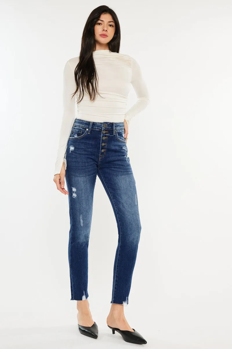 Kelsey High Rise Cigarette Leg Jeans