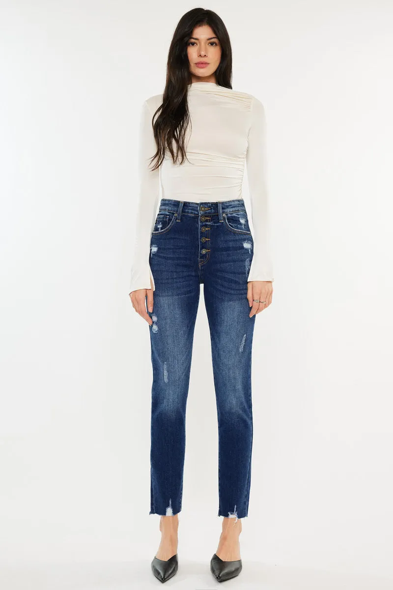 Kelsey High Rise Cigarette Leg Jeans