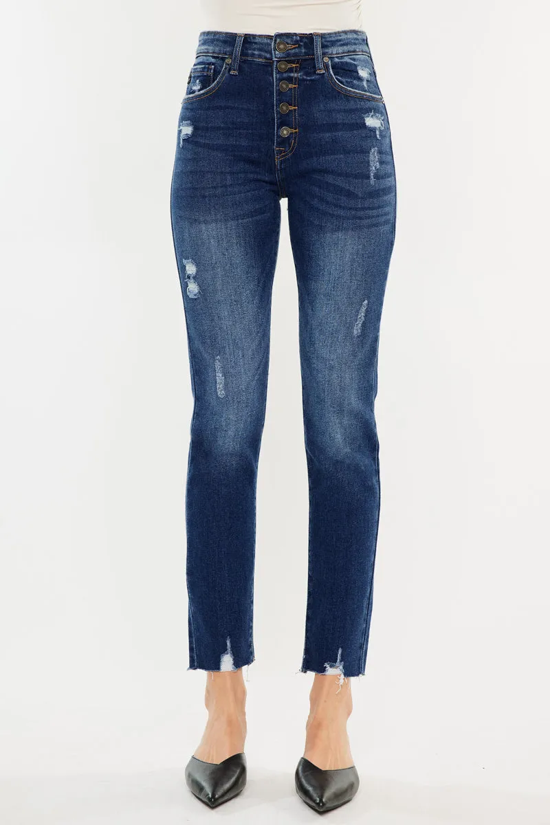 Kelsey High Rise Cigarette Leg Jeans