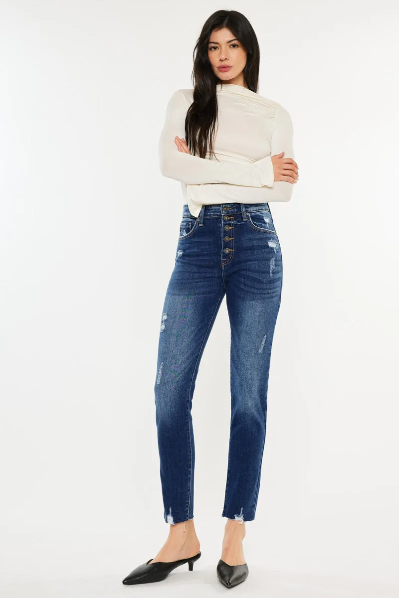 Kelsey High Rise Cigarette Leg Jeans