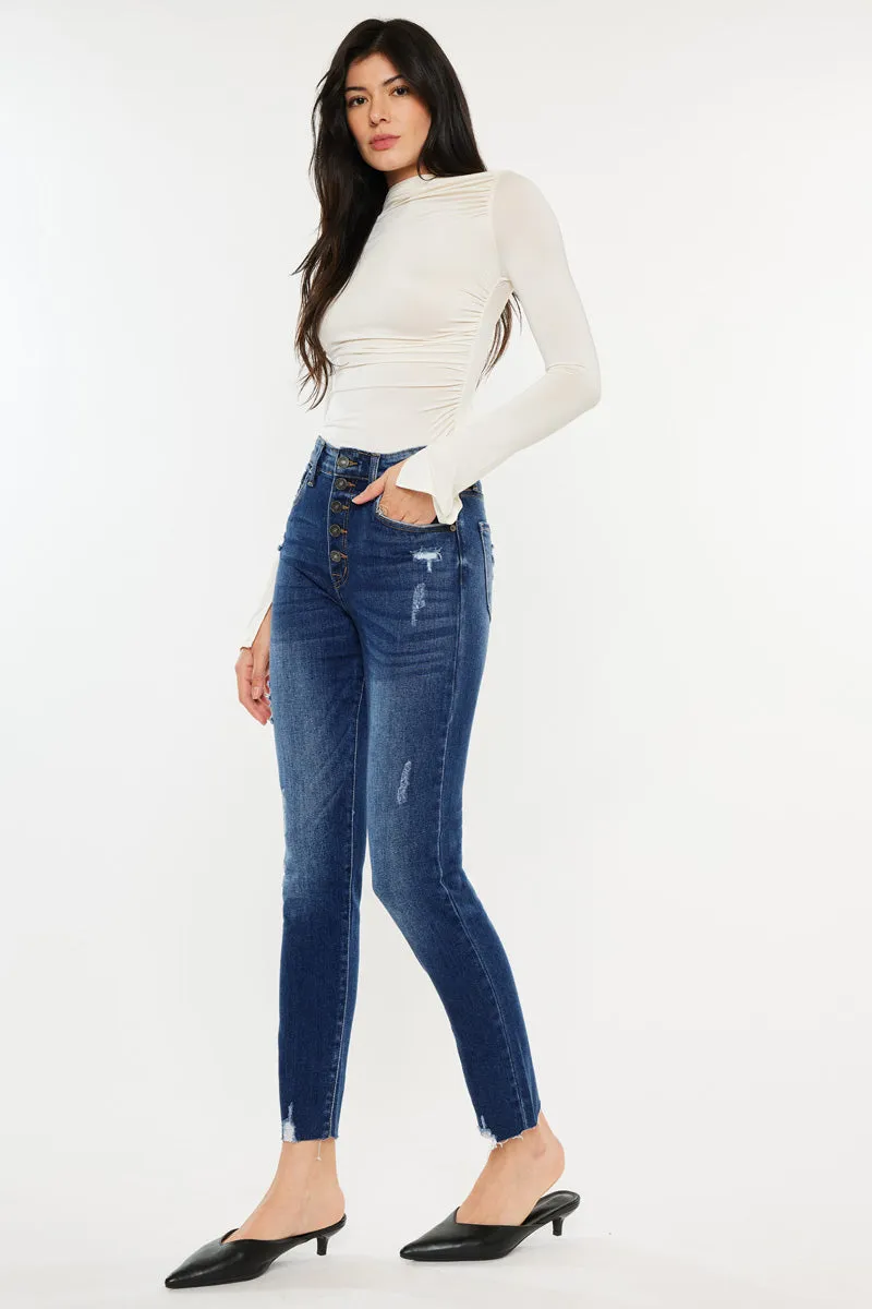 Kelsey High Rise Cigarette Leg Jeans