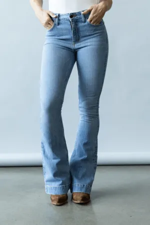 Kimes Jeans Womens Jennifer High-Rise Light Wash
