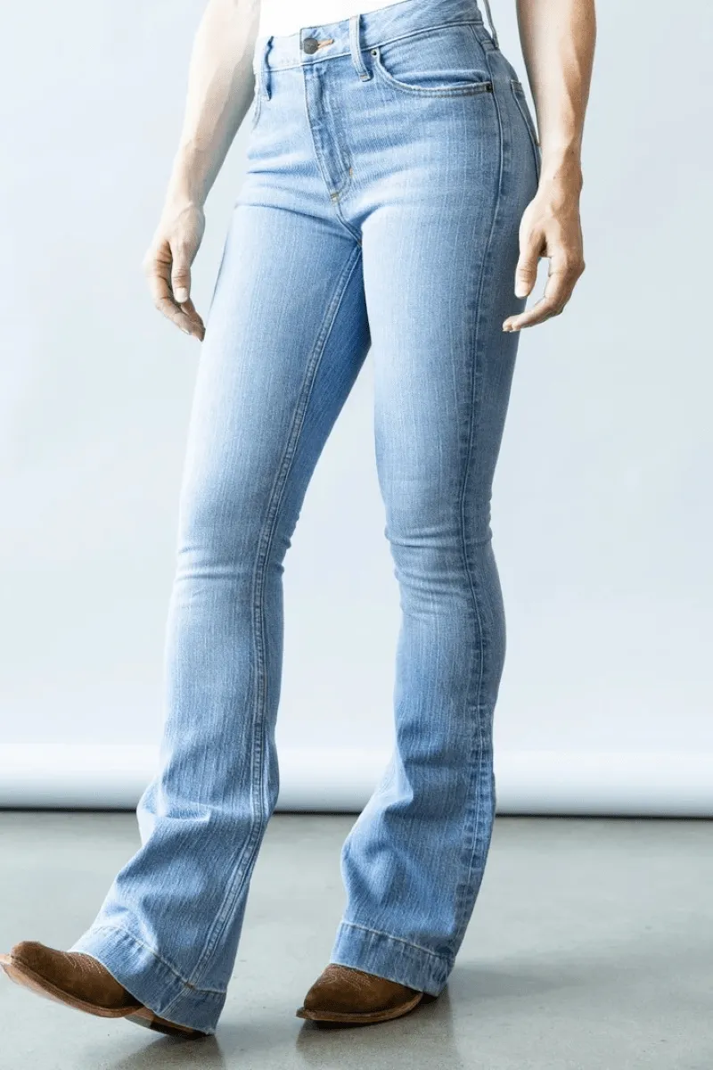 Kimes Jeans Womens Jennifer High-Rise Light Wash