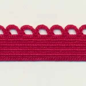 Knit Picot Stretch Tape #53 Rose Red