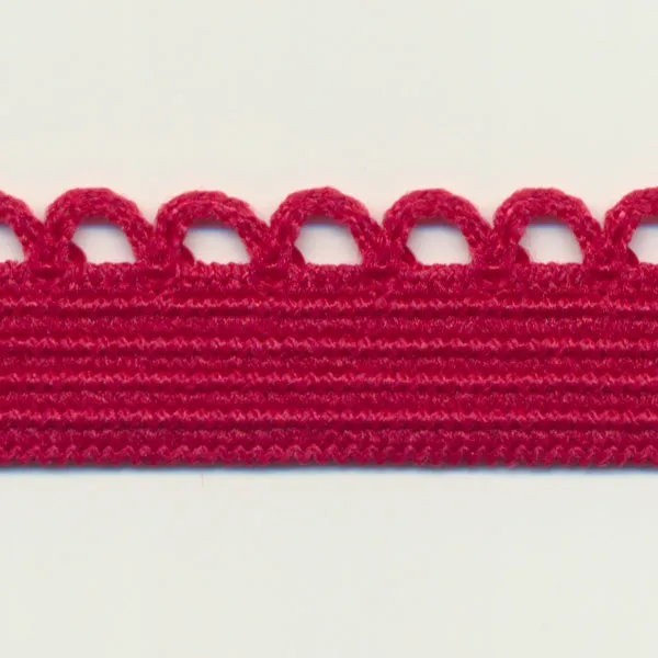 Knit Picot Stretch Tape #53 Rose Red