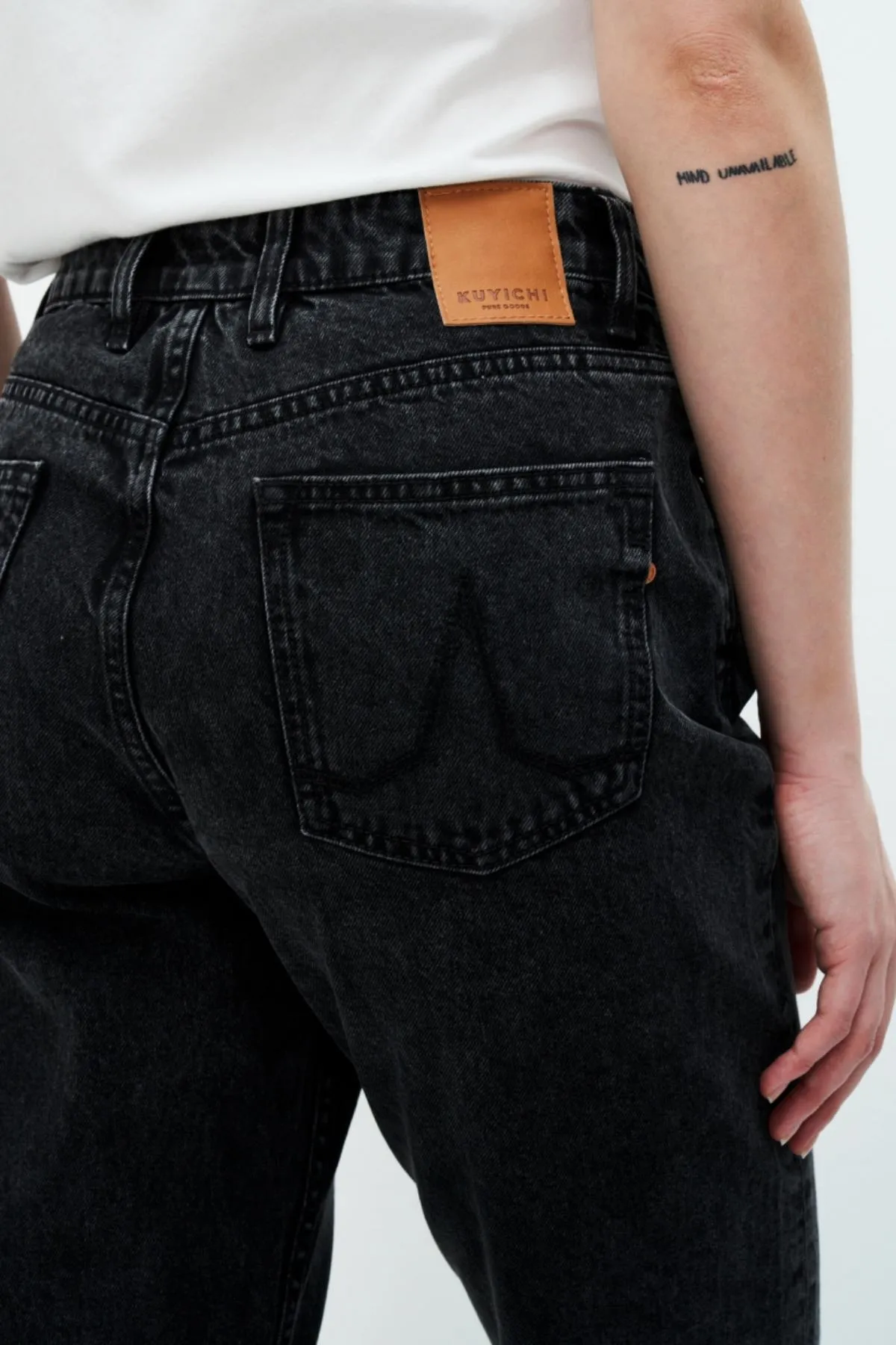 KUYICHI Jeans Nora loose tapered vintage grey