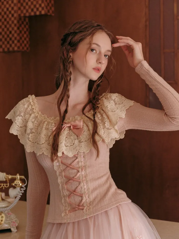 Lace Serenade Knit Top