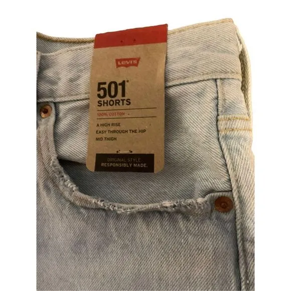 Levi’s 501 Long Style High Rise Women’s  Shorts