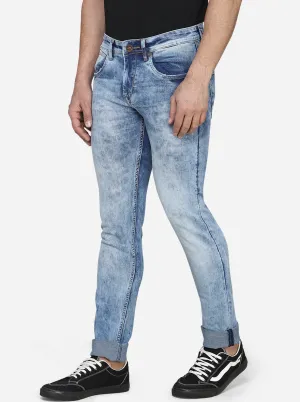 Light Blue Washed Slim Fit Jeans | JadeBlue