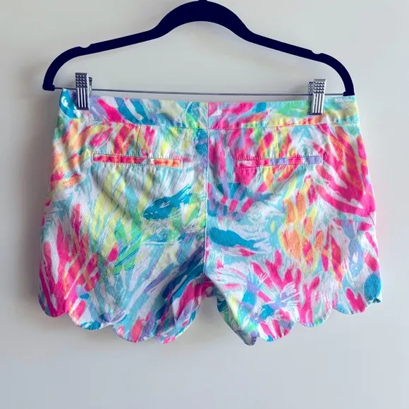 Lilly Pulitzer Buttercup Cotton Shorts Sparkling Sands 4