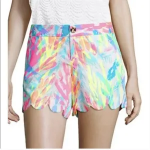 Lilly Pulitzer Buttercup Cotton Shorts Sparkling Sands 4