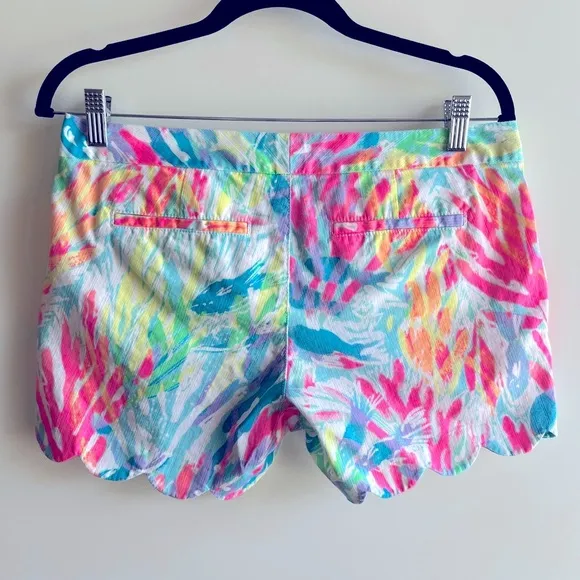 Lilly Pulitzer Buttercup Cotton Shorts Sparkling Sands 4