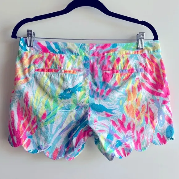 Lilly Pulitzer Buttercup Cotton Shorts Sparkling Sands 4