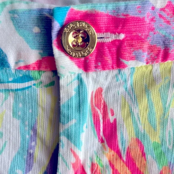 Lilly Pulitzer Buttercup Cotton Shorts Sparkling Sands 4