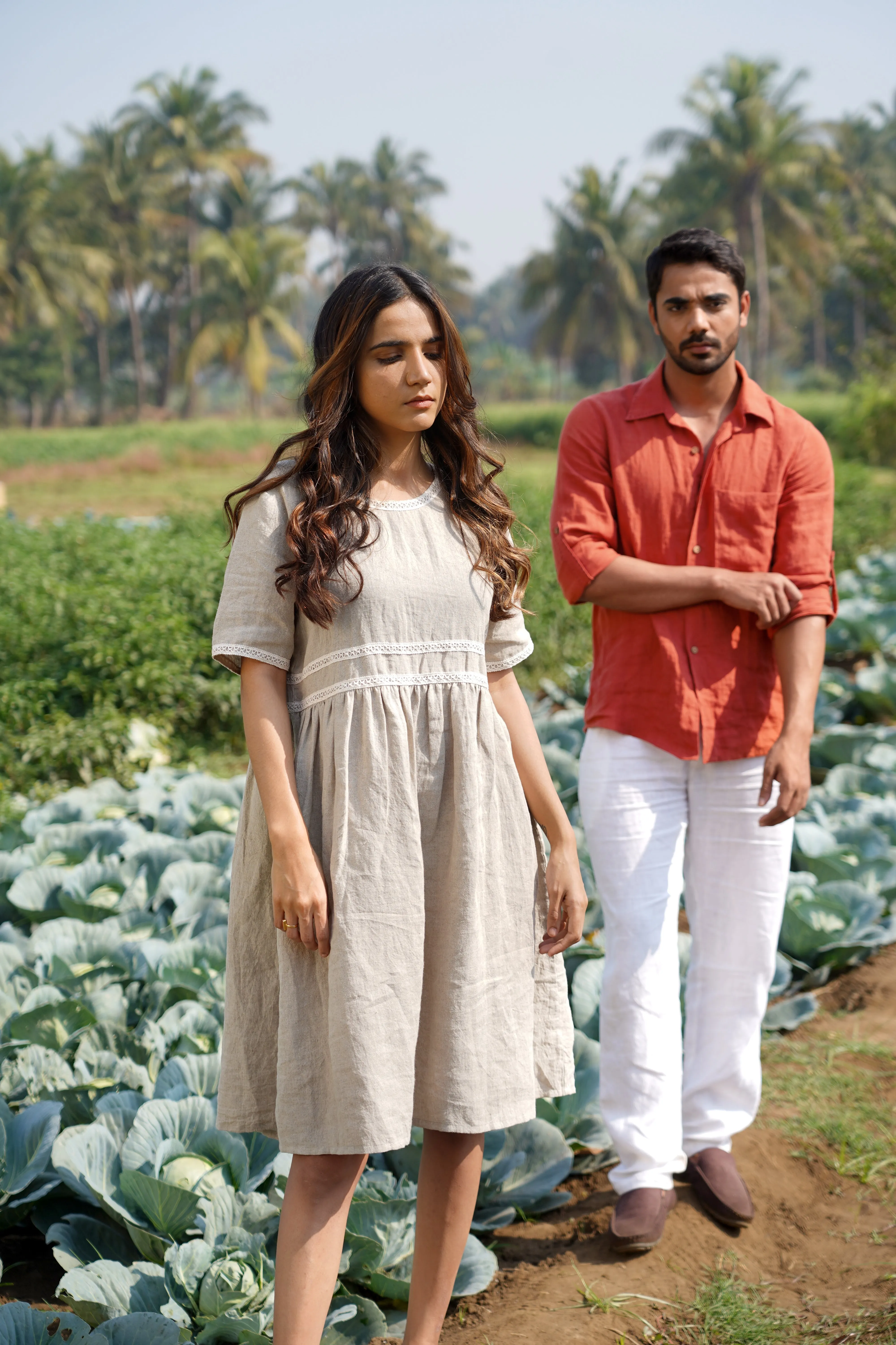 Linen Alchemy Midi Dress-Stormy Blue