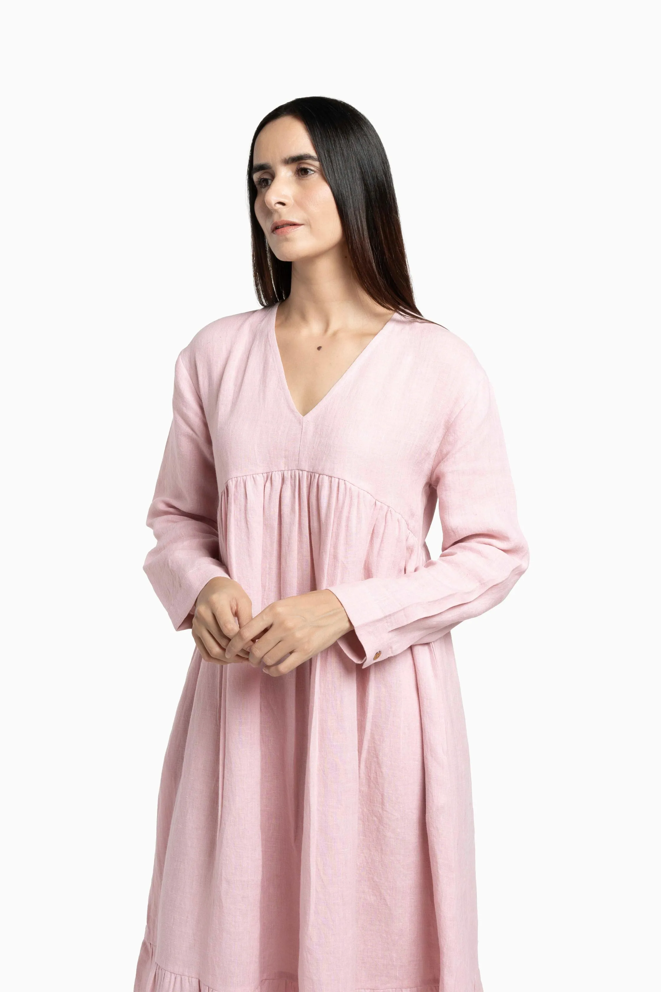 Linen Harbor Maxi Dress-Muted Mocha