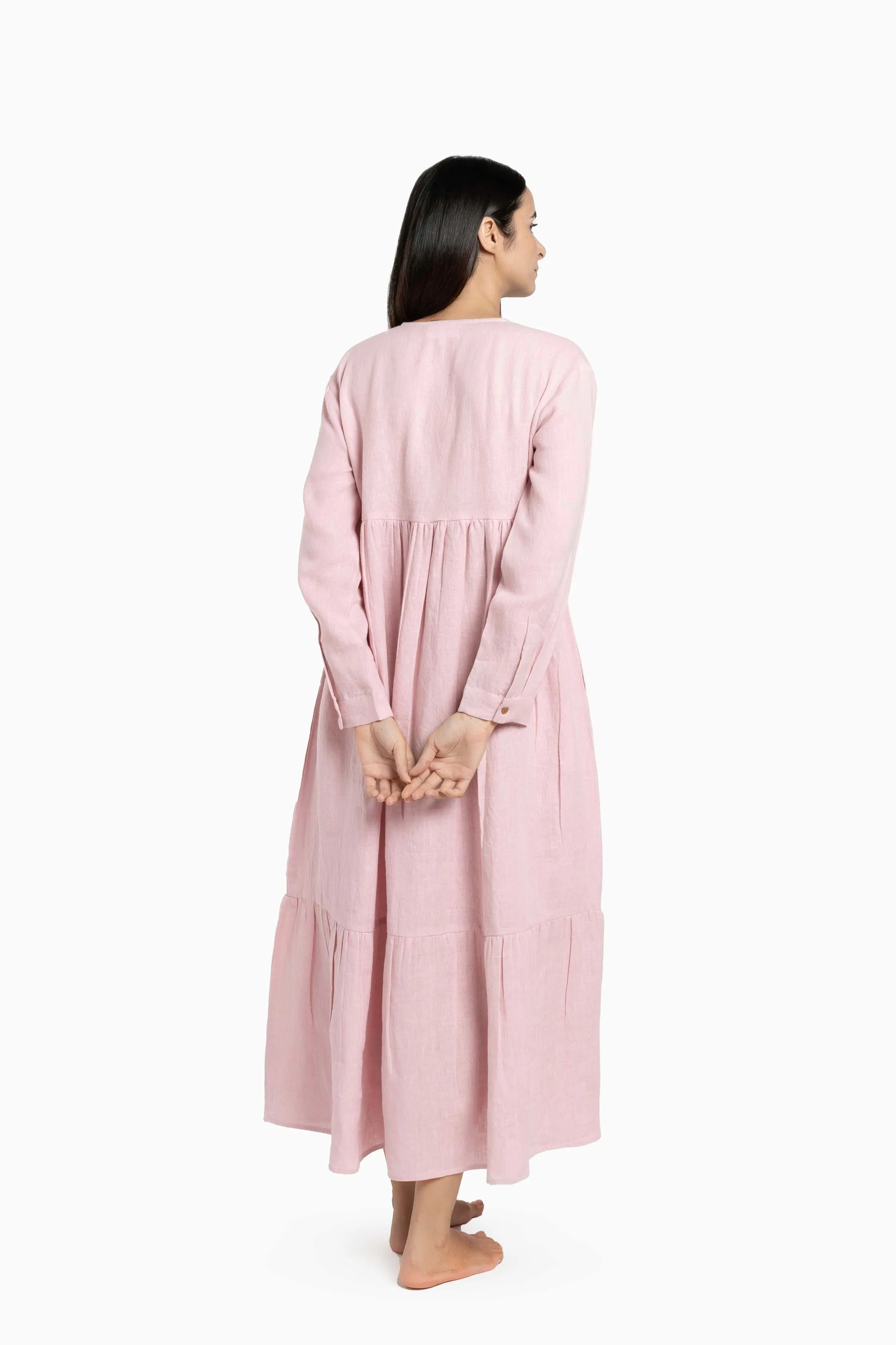 Linen Harbor Maxi Dress-Muted Mocha