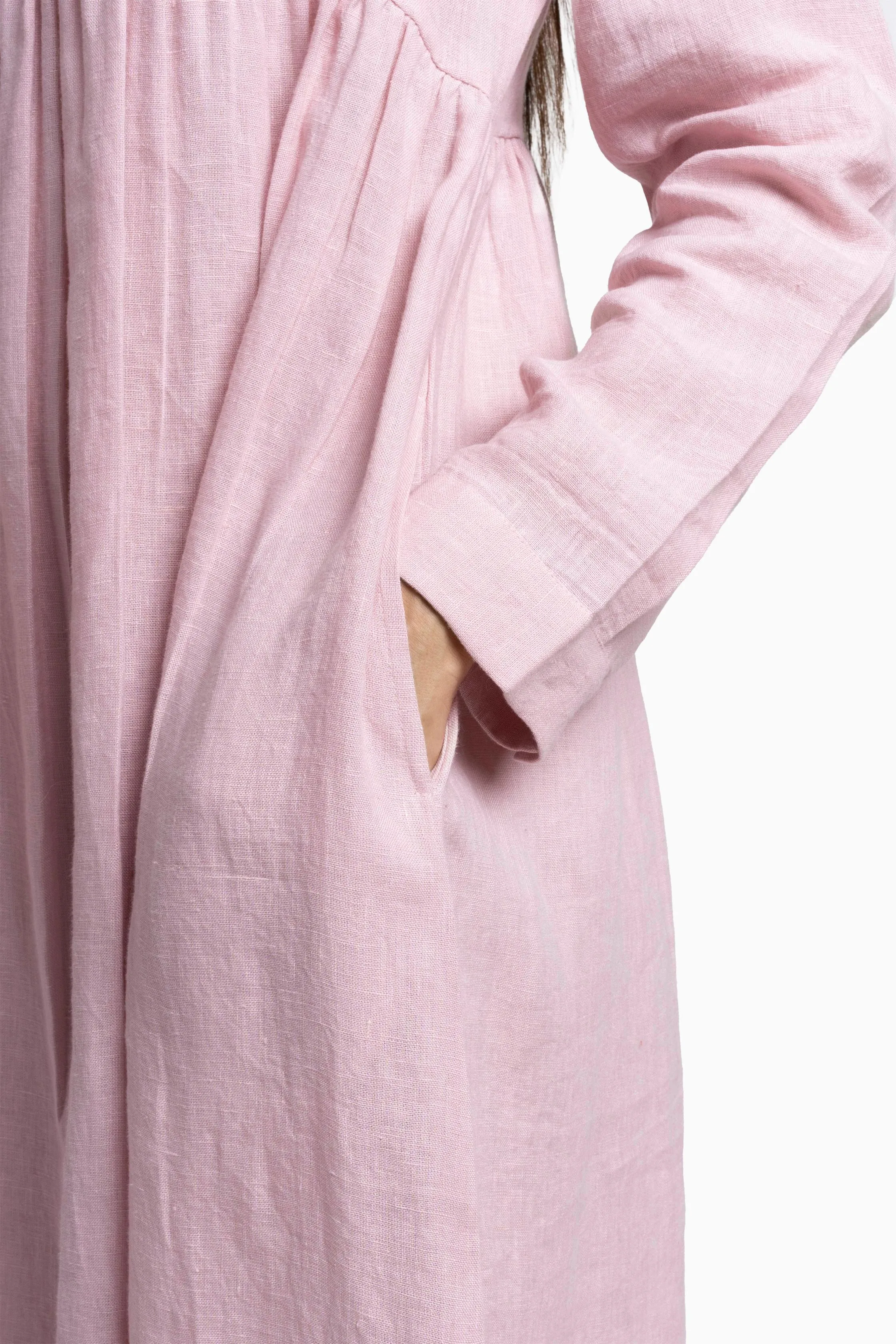 Linen Harbor Maxi Dress-Muted Mocha