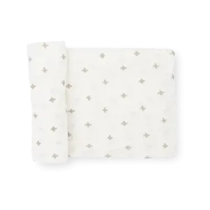 Little Unicorn Stretch Knit Swaddle (Grey Cross)