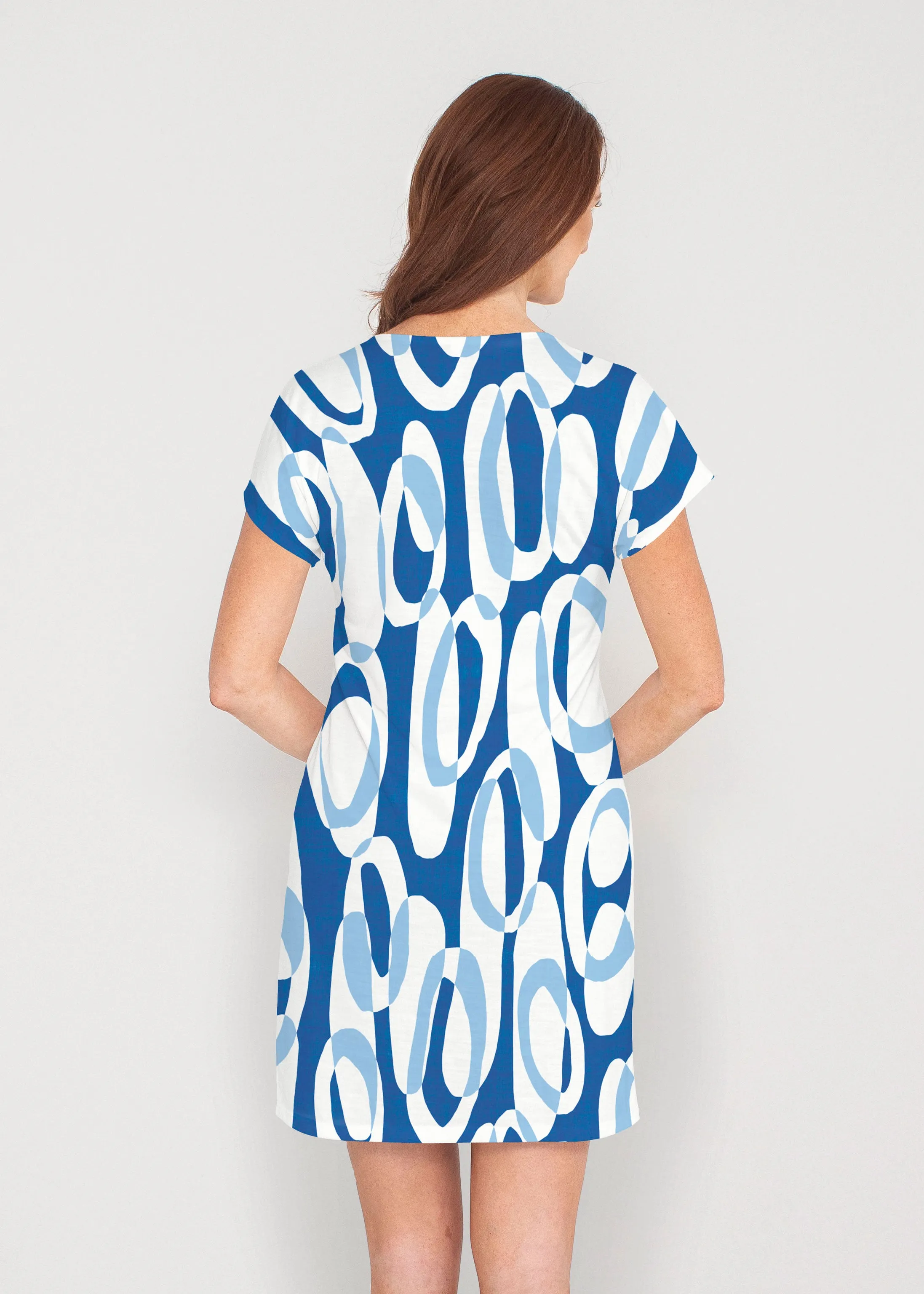 Loop ta Loop Blue (8086) ~ Lucy Tee Dress