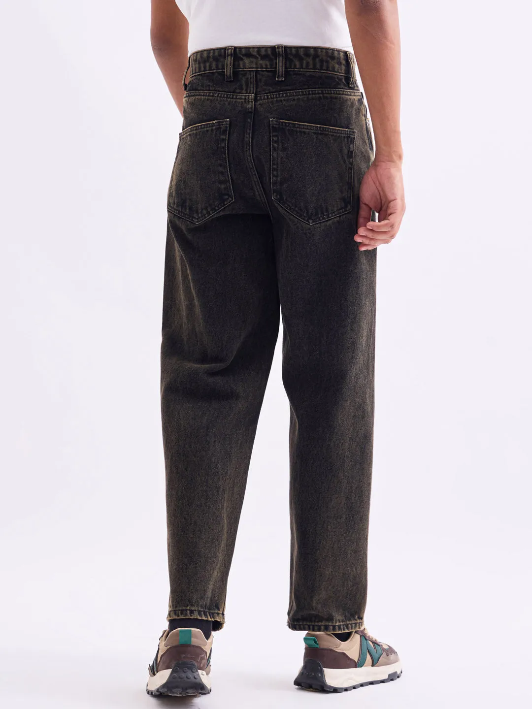 Loose Fit Black Tinted Jeans