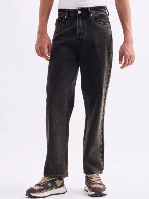 Loose Fit Black Tinted Jeans