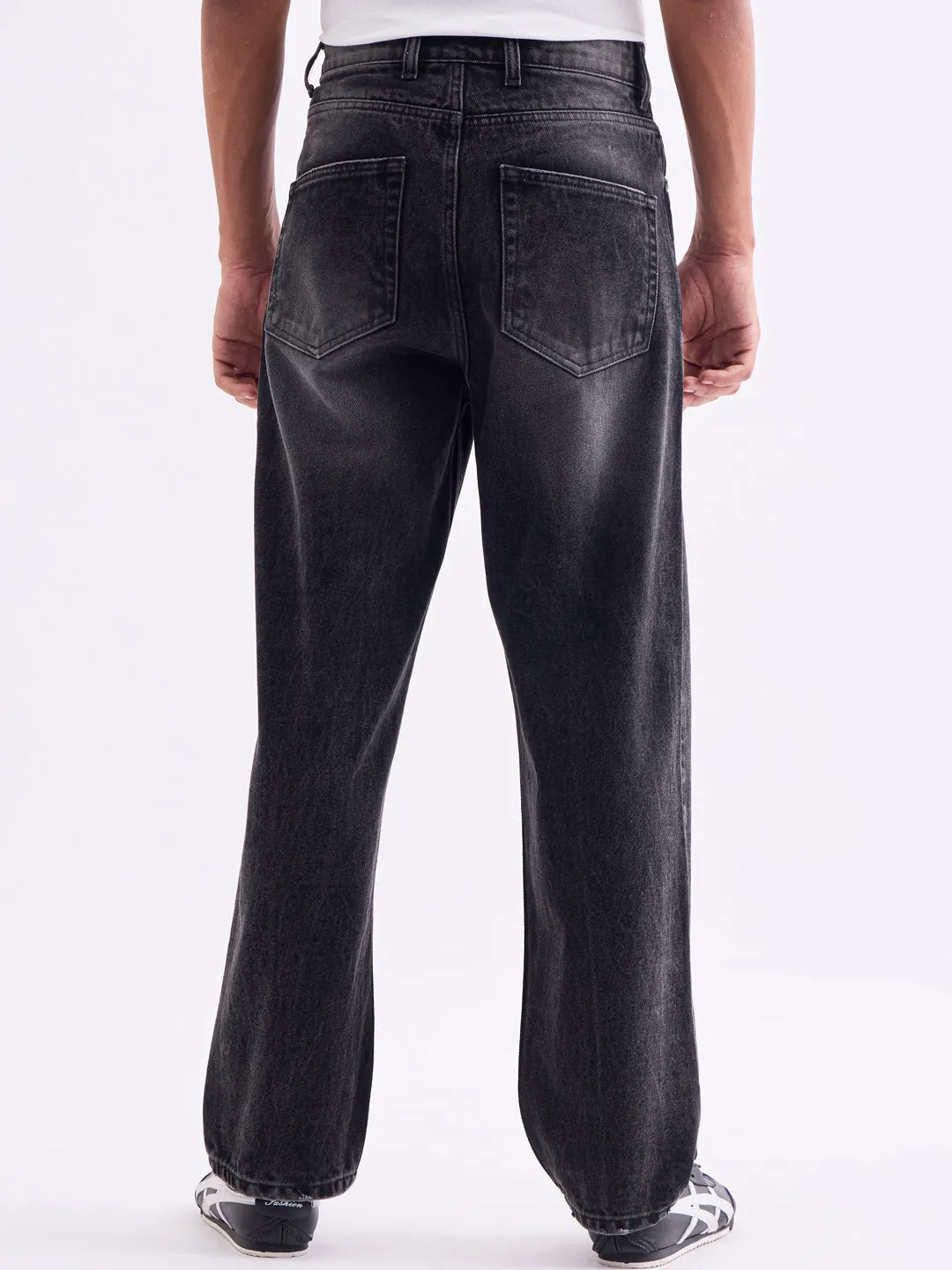 Loose Fit Dark Grey Jeans