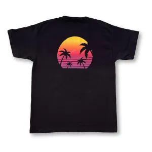 Lovina T-Shirt Black Sunset