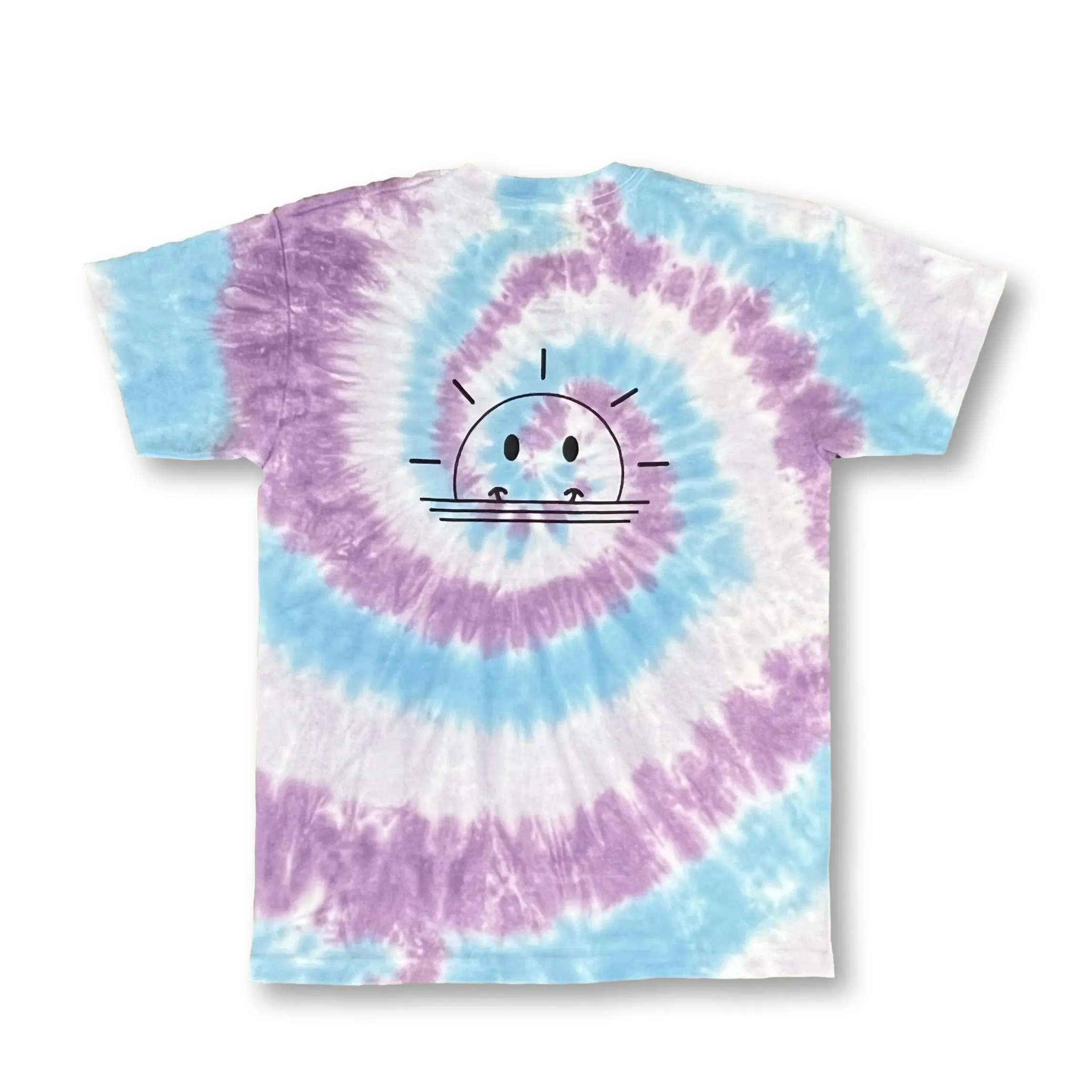 Lovina Tie Dye T-Shirt back print Smiley Sunset