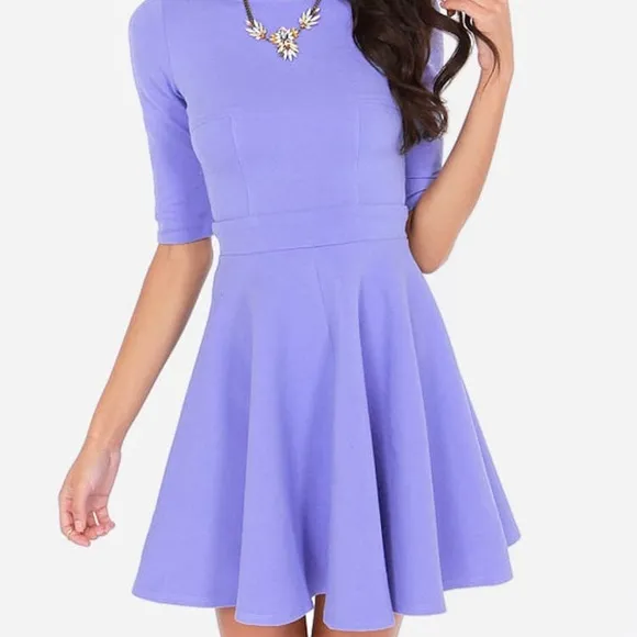 Lulus Just a Twirl Lavender Dress