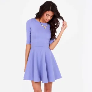 Lulus Just a Twirl Lavender Dress