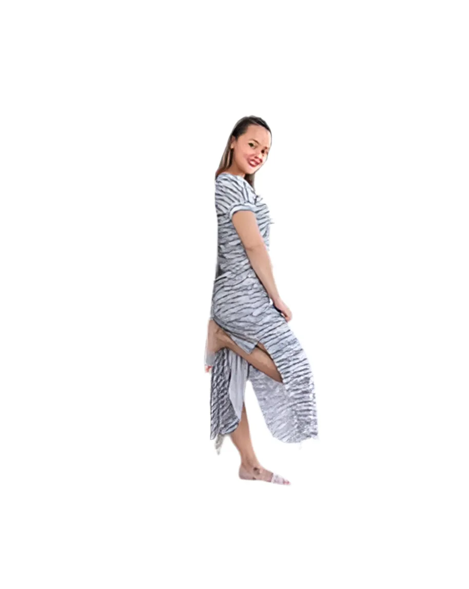 Macy - Black White Alternating Stripes