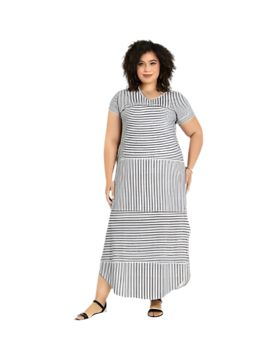 Macy - Black White Alternating Stripes