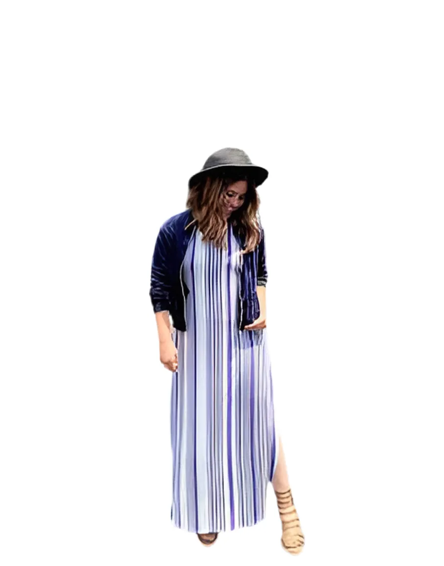 Macy - Black White Alternating Stripes
