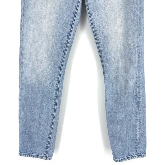 Madewell Perfect Summer High Rise Straight Leg Jeans Fitzgerald Light Wash 23