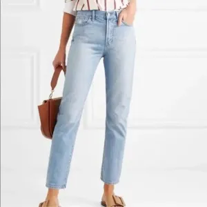 Madewell Perfect Summer High Rise Straight Leg Jeans Fitzgerald Light Wash 23