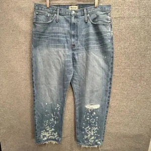 MADEWELL THE DAD JEAN PAINT SPLATTER, SIZE 32, NWT
