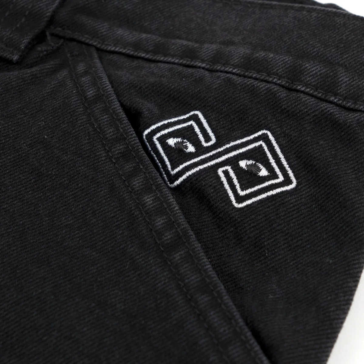 Magenta Skateboards Ledge Denim Pants Black
