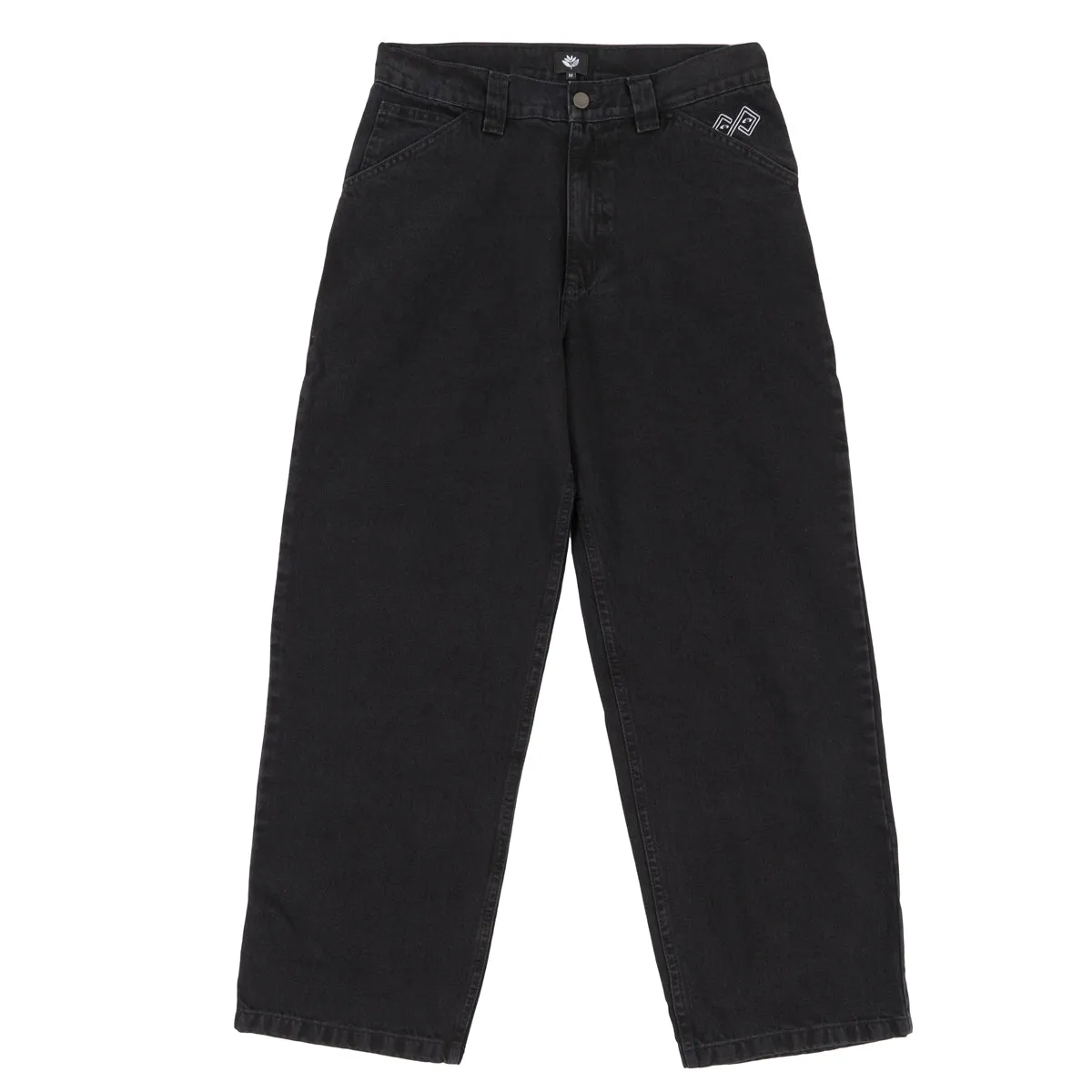 Magenta Skateboards Ledge Denim Pants Black